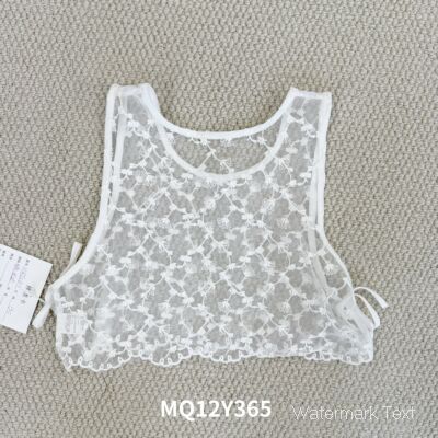 网纱提花背心