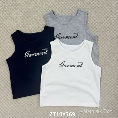 印字母背心